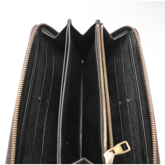 Louis Vuitton Empreinte Leather Black Zip Around Wallet — Monogram Embossed - Picture 4 of 11